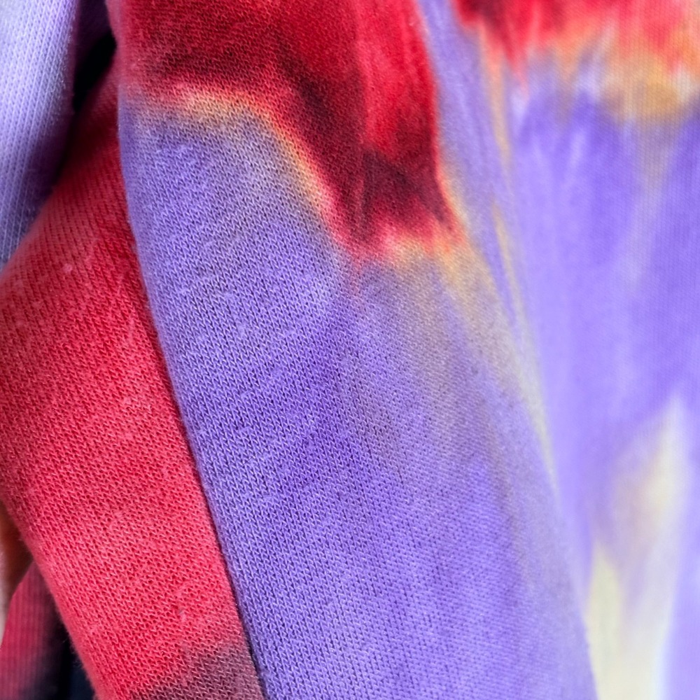 Refuge Athletics Tie Dye Sweatpants‎ Purple Pink Black Yellow Jogger Pants XS - Picture 9 of 13